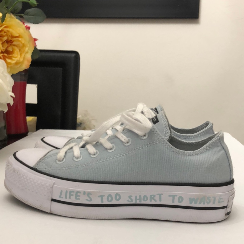 CONVERSE ALL STAR LIFT OX POLAR BLUE SNEAKERS WOMENS SIZE 7